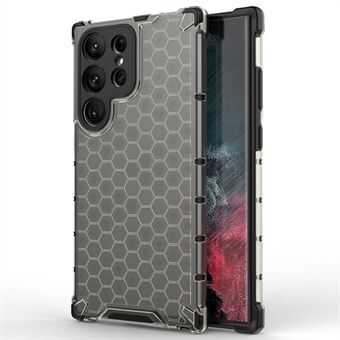 Støtsikkert deksel til Samsung Galaxy S23 Ultra Honeycomb Textured Phone Case TPU + PC-beskyttelsesdeksel