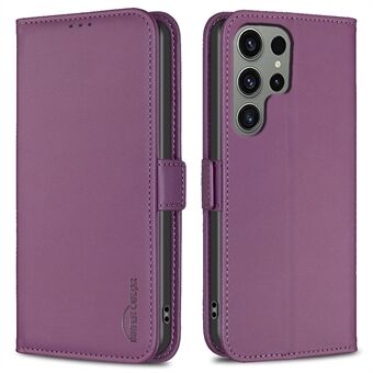 BINFEN COLOR BF31 for Samsung Galaxy S23 Ultra Deksel Lommebok PU-skinn Stående Cover