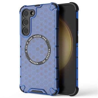 For Samsung Galaxy S23 mobiltelefondeksel Honeycomb TPU+PC-dekning Kompatibel med MagSafe