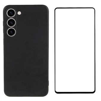 WANLONFENG RB2-serien for Samsung Galaxy S23-deksel med skjermfilm mykt TPU-telefondeksel