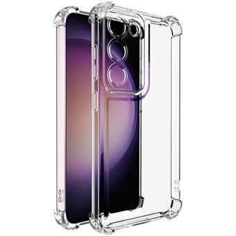 IMAK UX-4-serien for Samsung Galaxy S23 Etui Rett Ramme Fire Hjørner Støtsikker Klar TPU-deksel