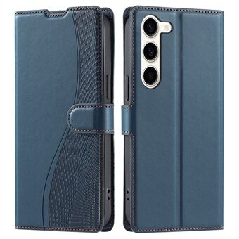 For Samsung Galaxy S23 Etui Prikker Preget PU Lær Fliptelefondeksel med Kortspor, Stropp