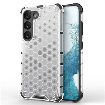 Telefondeksel til Samsung Galaxy S23 Støtsikkert deksel Honeycomb Textured TPU + PC-telefondeksel