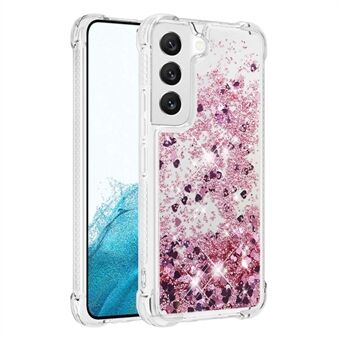 For Samsung Galaxy S23 YB Quicksand Series-1 Anti-drop telefondeksel Flytende flytende glitter paljetter Beskyttende TPU telefonveske