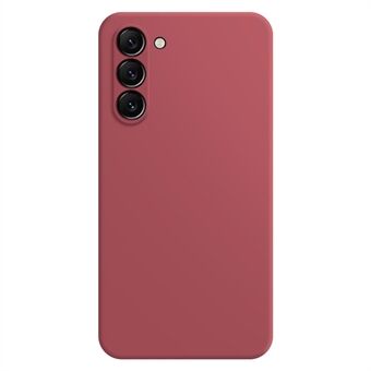 Gummibelagt mobiltelefon TPU-deksel for Samsung Galaxy S23, mikrofiberfôrdesign rett Edge beskyttende deksel