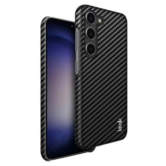 IMAK Ruiyi-serien for Samsung Galaxy S23 PU-skinn + PC-telefonveske Karbonfibertekstur bakdeksel