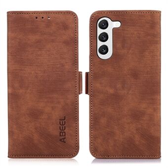 ABEEL PU-skinnskall til Samsung Galaxy S23 lommebokdeksel Retro Texture Stand