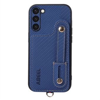 ABEEL stil 03 for Samsung Galaxy S23 karbonfiber teksturert PU+TPU telefondeksel RFID-blokkerende kortspalte støtteveske.