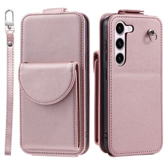 For Samsung Galaxy S23-etui Mobiltelefon PU-skinn+TPU Loddrett klaffdeksel