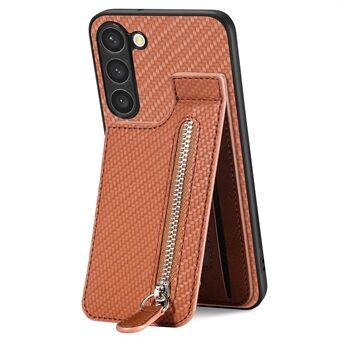 C1-03 For Samsung Galaxy S23 Etui Karbonfiber Skinnbelagt TPU+PC Telefondeksel