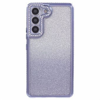 For Samsung Galaxy S23-etui TPU Fallbeskyttelse Rhinestone-smykke gradienttelefonbeskytter