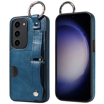 008 Etui i skinn + TPU med ringspenne til Samsung Galaxy S23