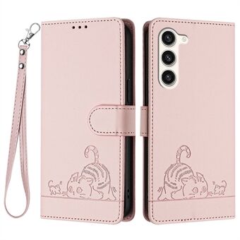 YB Imprinting-serien 9 for Samsung Galaxy S23-etui PU-skinn RFID-blokkerende telefomlommeomslag