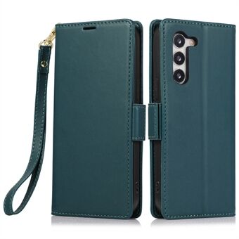 R20 For Samsung Galaxy S23+ Etui i lær med dobbelt magnetisk klips Beskyttende telefondeksel