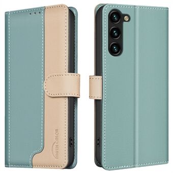 BINFEN COLOR BF33 For Samsung Galaxy S23+ Etui Folio Flip Lærdeksel RFID-blokkerende