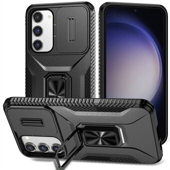 For Samsung Galaxy S23+ Etui Camshield Kickstand TPU+PC Anti-Sklir Telefondeksel