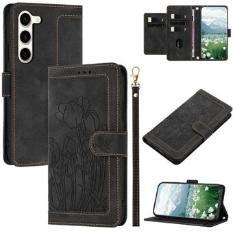 For Samsung Galaxy S23+ Etui Tulip Lær Telefondeksel med 5 Kortplasser Lommebok