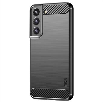 MOFI JK TPU Series-1 telefondeksel for Samsung Galaxy S23+, karbonfiber tekstur fallbeskyttelse TPU børstet telefondeksel