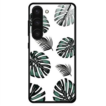 For Samsung Galaxy S23+ Stilig mønsterutskrift TPU+PC+Herdet glass Anti- Scratch Mobiltelefonbeskyttende bakdeksel