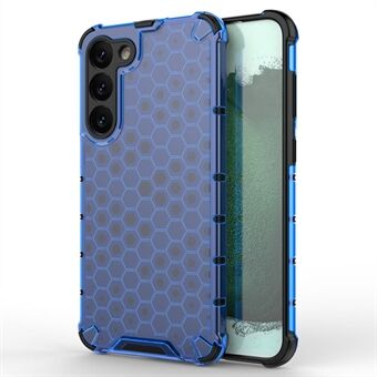 Tynt telefondeksel til Samsung Galaxy S23+ Honeycomb teksturert anti-fall telefondeksel TPU + PC-beskyttelsesveske