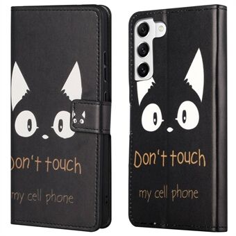 For Samsung Galaxy S23+ Full Protection Telefonveske Mønsterutskrift PU Leather Folio Flip Lommebokdeksel med Stand