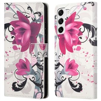 For Samsung Galaxy S23+ Full Protection Telefonveske Mønsterutskrift PU Leather Folio Flip Lommebokdeksel med Stand