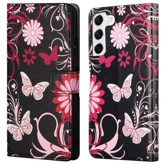 For Samsung Galaxy S23+ Full Protection Telefonveske Mønsterutskrift PU-skinn Folio Flip Lommebokdeksel med Stand