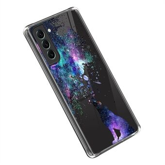 For Samsung Galaxy S23+ IMD-mønsterutskrift Transparent deksel Myk TPU støtsikkert beskyttende telefondeksel