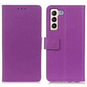 Teksturert telefondeksel for Samsung Galaxy S23+, bokstil PU- Stand Shell Folio Flip lommebokdeksel