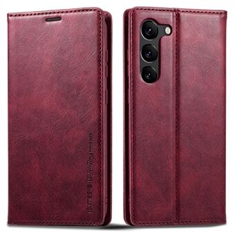 LC.IMEEKE For Samsung Galaxy S23+ Anti- Scratch PU Leather Flip Wallet Telefonveske RFID-blokkerende indre TPU Stand Magnetisk Absorpsjonsdeksel