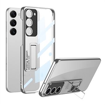 GKK Phantom Bracket Series for Samsung Galaxy S23+ galvanisering gjennomsiktig hard PC-telefonveske Kickstand-deksel