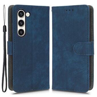 For Samsung Galaxy S23+ Flip Wallet Stand Veske PU-skinn RFID-blokkerende foliotelefondeksel med stropp