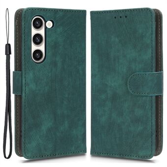 For Samsung Galaxy S23+ Flip Wallet Stand Veske PU-skinn RFID-blokkerende foliotelefondeksel med stropp