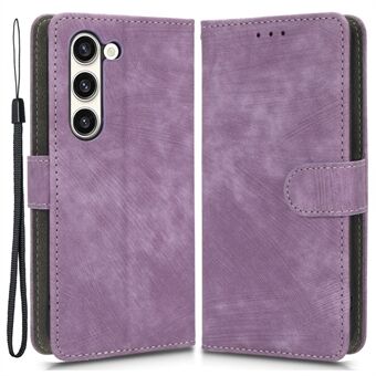 For Samsung Galaxy S23+ Flip Wallet Stand Veske PU-skinn RFID-blokkerende foliotelefondeksel med stropp