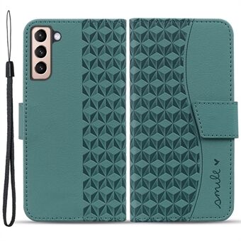 For Samsung Galaxy S23+ etui, trykket kunstlær lommebok stativ smarttelefonomslag