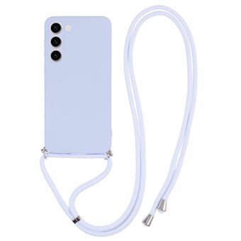 For Samsung Galaxy S23+ Deksel TPU-gummiert Telefonomslag med lang lanyard.