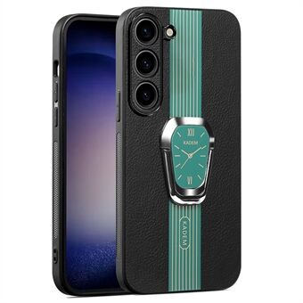 KADEM For Samsung Galaxy S23+ Etui PU-lær + TPU + Akryl Ripesikker Telefondeksel