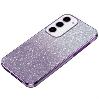 For Samsung Galaxy S23+ mobildeksel 6D elektroplatering glitterpulver TPU-antidrop deksel