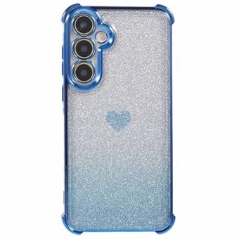 For Samsung Galaxy A54 5G Mobilsak Hjertemønster TPU Glitter Støtsikker Deksel