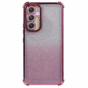 For Samsung Galaxy A54 5G-deksel TPU Glitter Støtsikkert TPU-telefondeksel med elektroplaterende kanter.