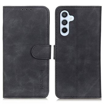 KHAZNEH For Samsung Galaxy A54 5G magnetisk lås PU-skinn retro tekstur telefondeksel Folio Flip Stand