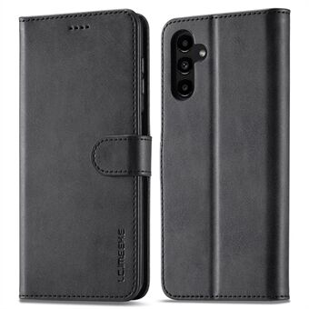 LC.IMEEKE For Samsung Galaxy A54 5G Drop-proof Calf Texture Telefonveske Sammenleggbart Stand Magnetisk lås PU-skinn Mobiltelefon Flip Lommebokdeksel