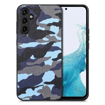 For Samsung Galaxy A54 5G kamuflasjemønster telefondeksel PU-skinn+PC+TPU Anti-dråpedeksel