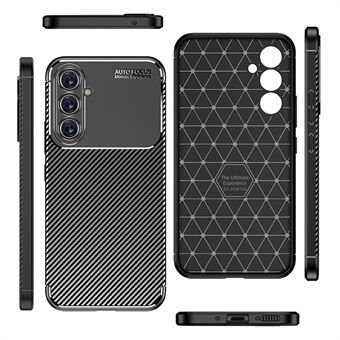 For Samsung Galaxy A54 5G Carbon Fiber Texture Telefonveske Anti-dråpe beskyttende TPU-deksel