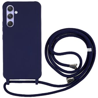 For Samsung Galaxy A54 5G TPU Crossbody-deksel Støtsikkert sklisikkert tynt telefondeksel med snor