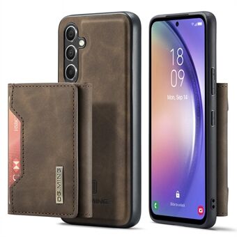 DG.MING M2-serien for Samsung Galaxy A54 5G PU-skinnbelagt PC+TPU-telefonveske Avtakbar lommebok Bak Stativdeksel