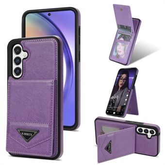 N.BEKUS For Samsung Galaxy A54 5G RFID-blokkerende PU-skinn+TPU Anti-slipp telefonveske Kortholder Kickstand-deksel