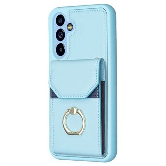 BF29 for Samsung Galaxy A54 5G Kickstand PU-lær + TPU-deksel Telefonveske Kortholder Mobilskall