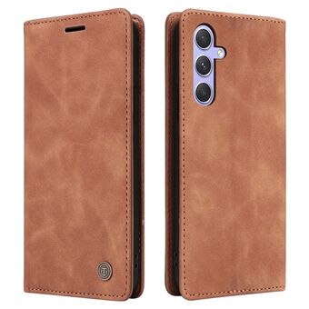 006-serien for Samsung Galaxy A54 5G etui i skinn med lommebok og sugekopp-lukning.