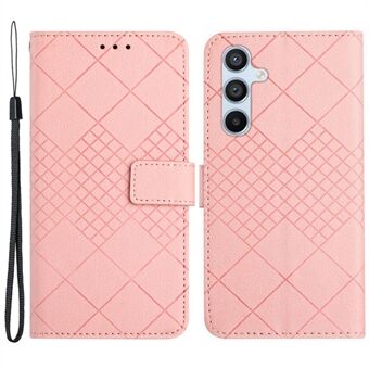 HT06 Til Samsung Galaxy A54 5G Lommeboktelefonveske Anti-Fall Litchi Tekstur PU Skinn Flip Cover